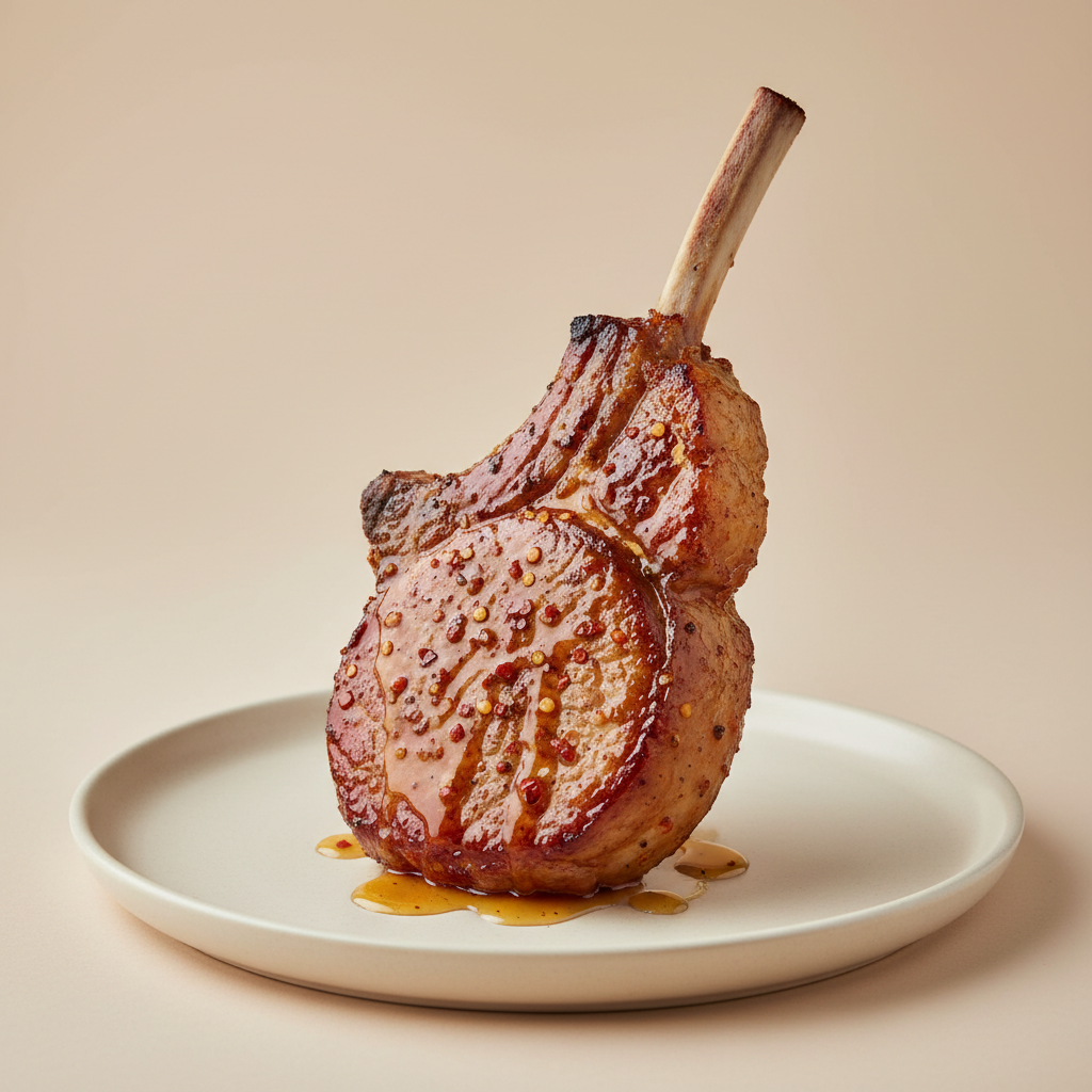 Pork Tomahawk with Honey Chilli Glaze 12oz