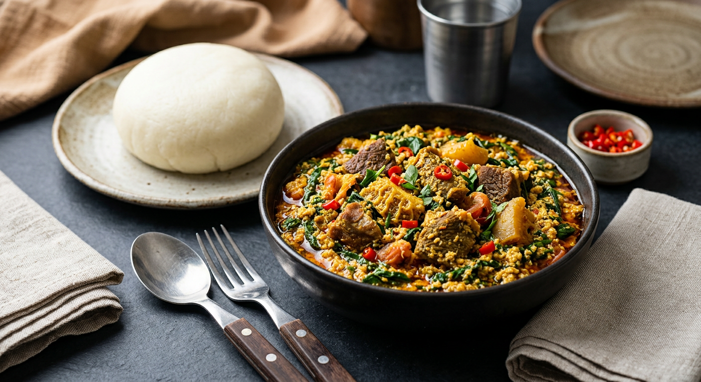 Pounded Yam & Egusi