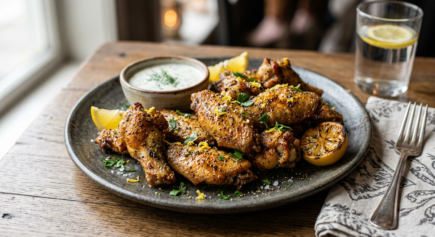 Lemon Pepper Chicken Wings